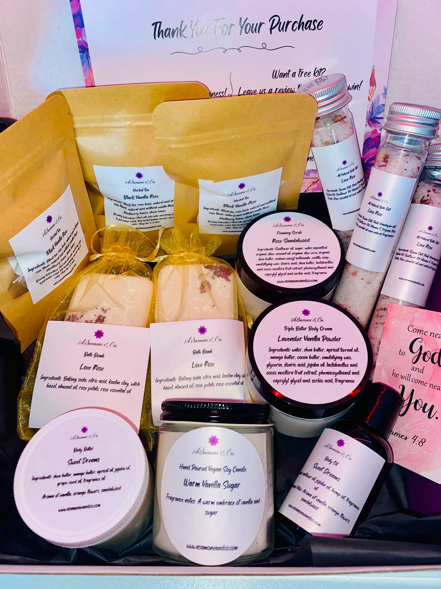 Vanilla and Rose Comfortable Self Kit