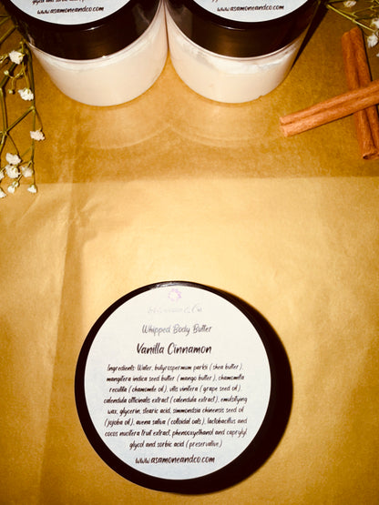 Vanilla Cinnamon Body Butter (whipped)